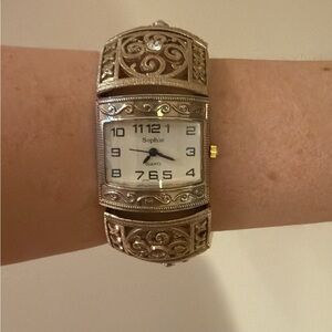 Vintage Sophie Silver Ornate Quartz Watch